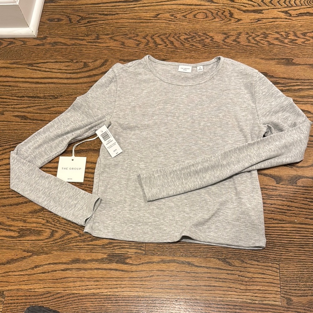 Aritzia long sleeve ribbed t-shirt